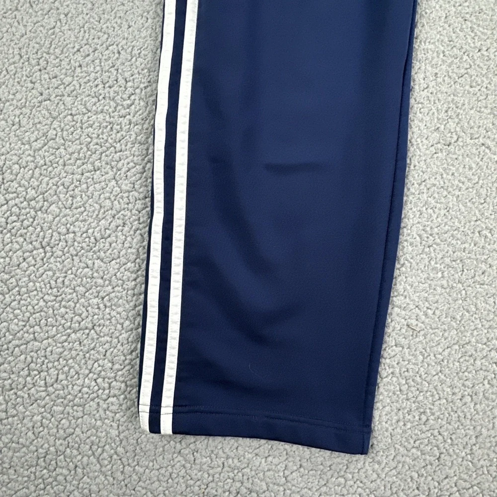 VTG Y2K Adidas‎ Breakaway Pants Men Large Blue Tearaway 3 Stripes Dazzle